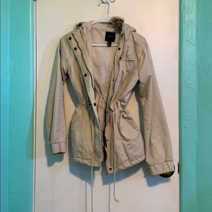 Tan winter coat